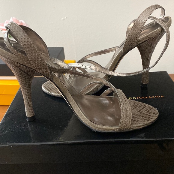 Grey BCBG “Karina” leather heels